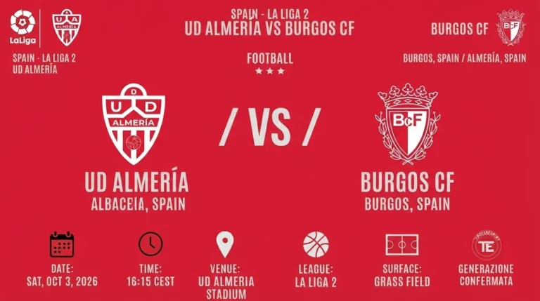 Almería vs Burgos Spain - La Liga 2
