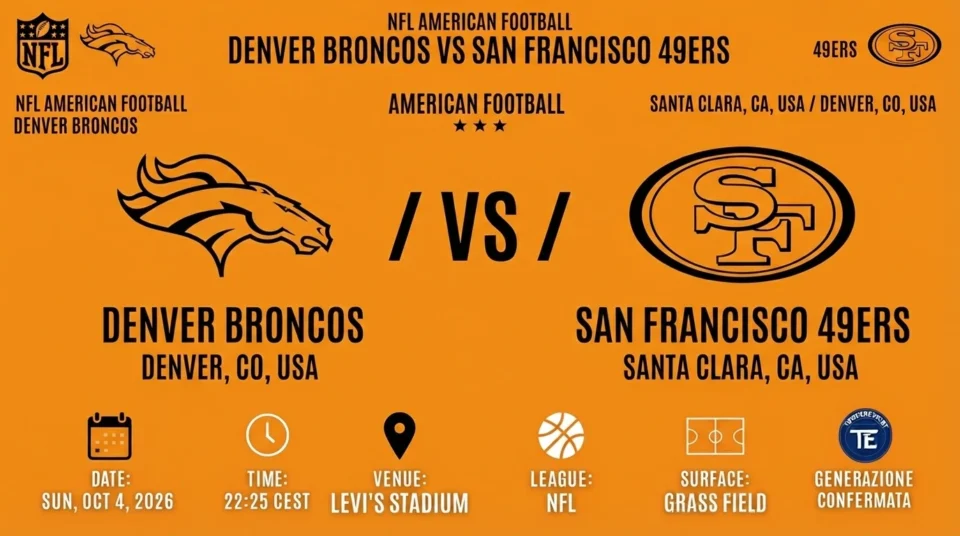 Broncos vs 49ers American Football NFL