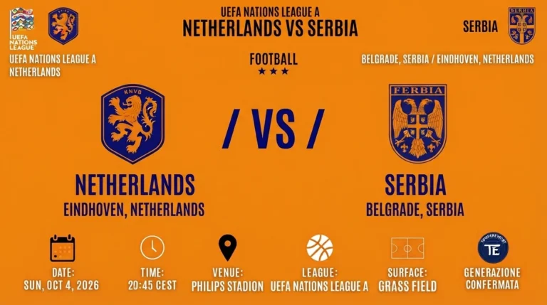 Netherlands vs Serbia UEFA Nations League A
