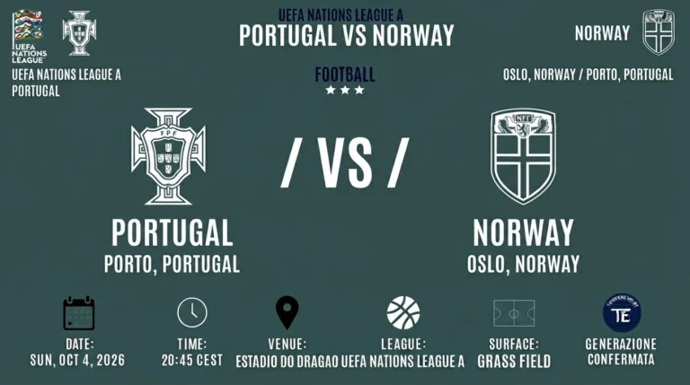 Portugal vs Norway UEFA Nations League A